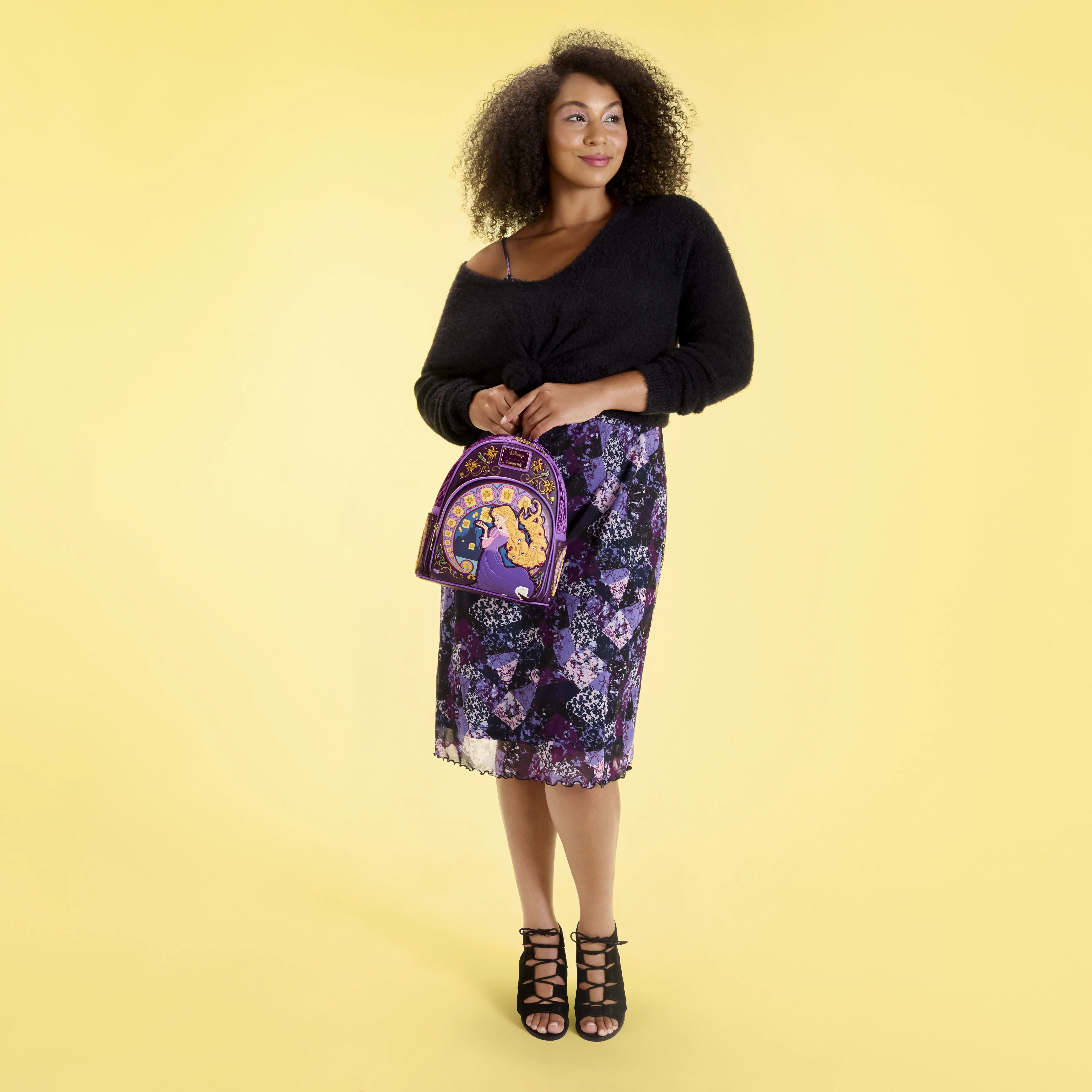 Tangled Rapunzel Exclusive Lanterns Quilted Mini Backpack - Image 2