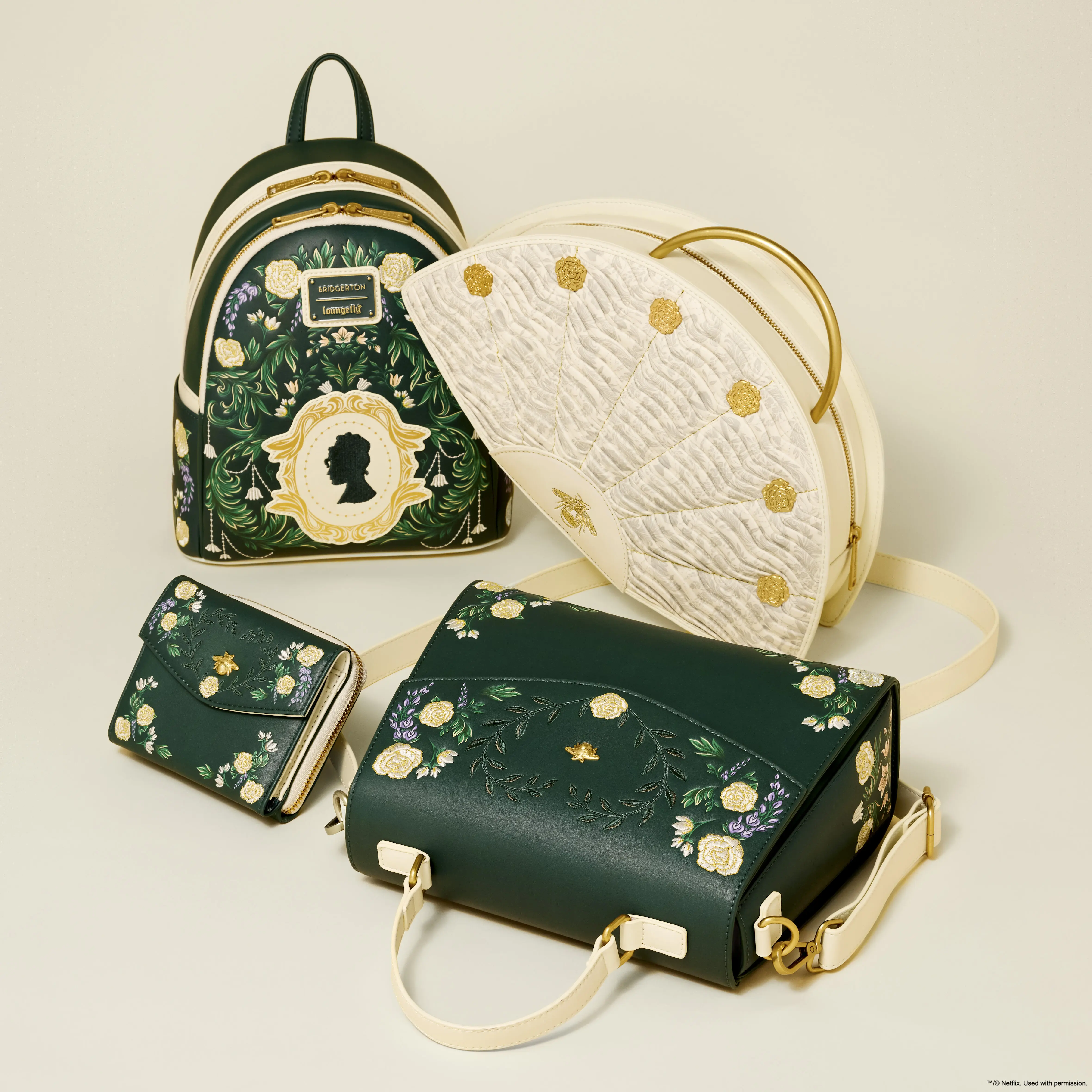 Bridgerton Silhouette Floral Mini Backpack - Image 3
