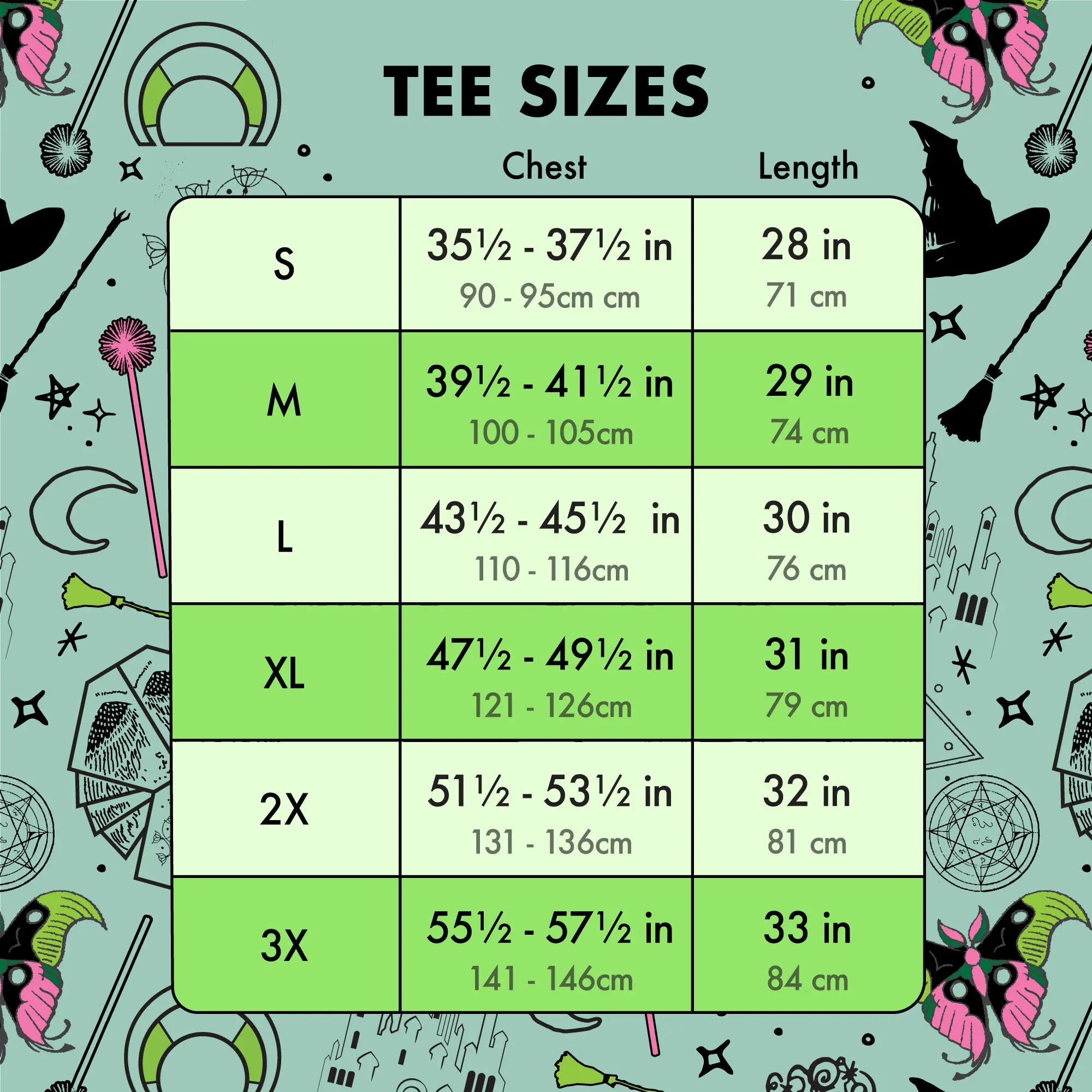 Wicked Elphaba & Glinda All-Over Print Unisex Tee - Image 4