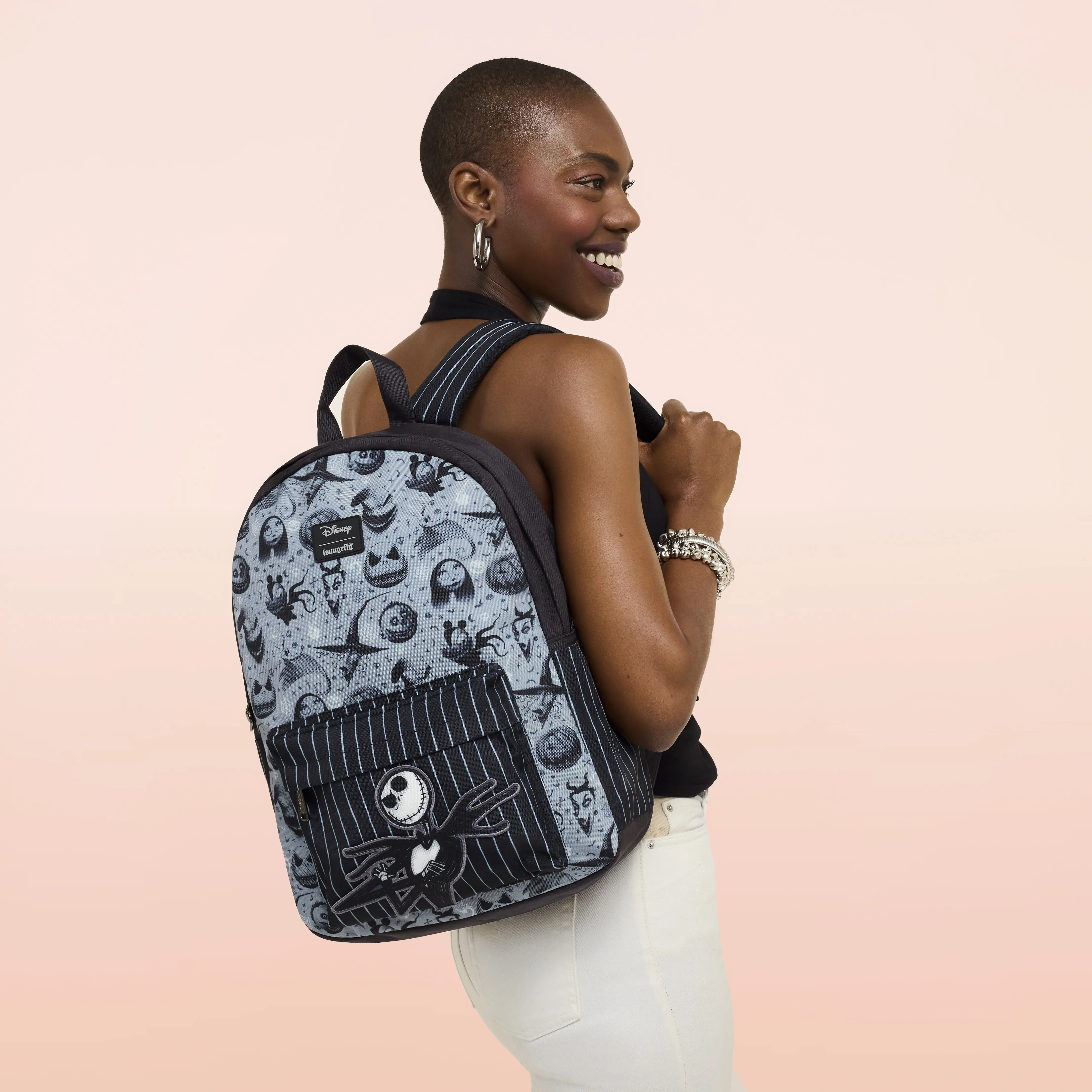The Nightmare Before Christmas All-Over Print Full-Size Backpack - Image 2