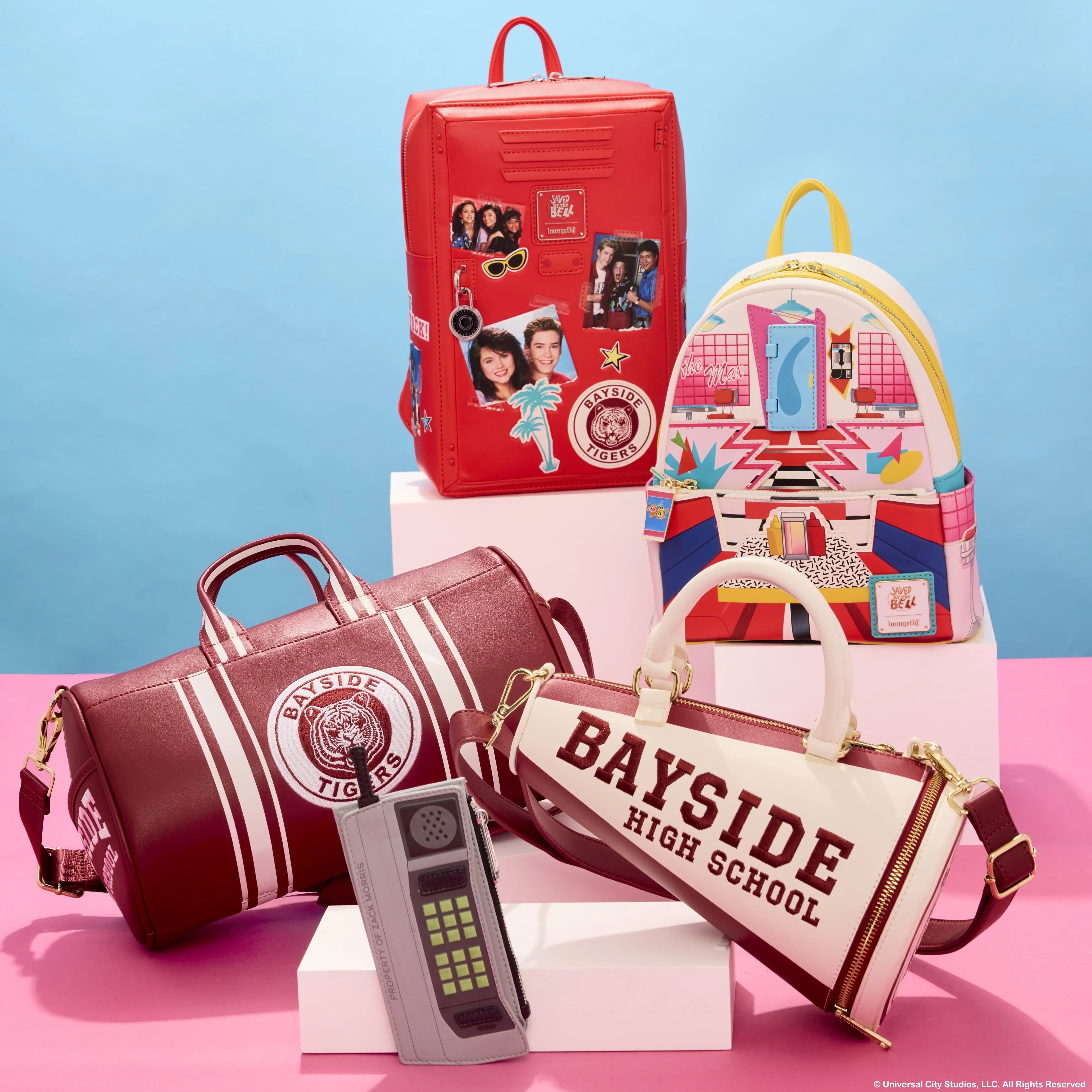 Saved By The Bell Bayside High Locker Figural Mini Backpack - Image 3
