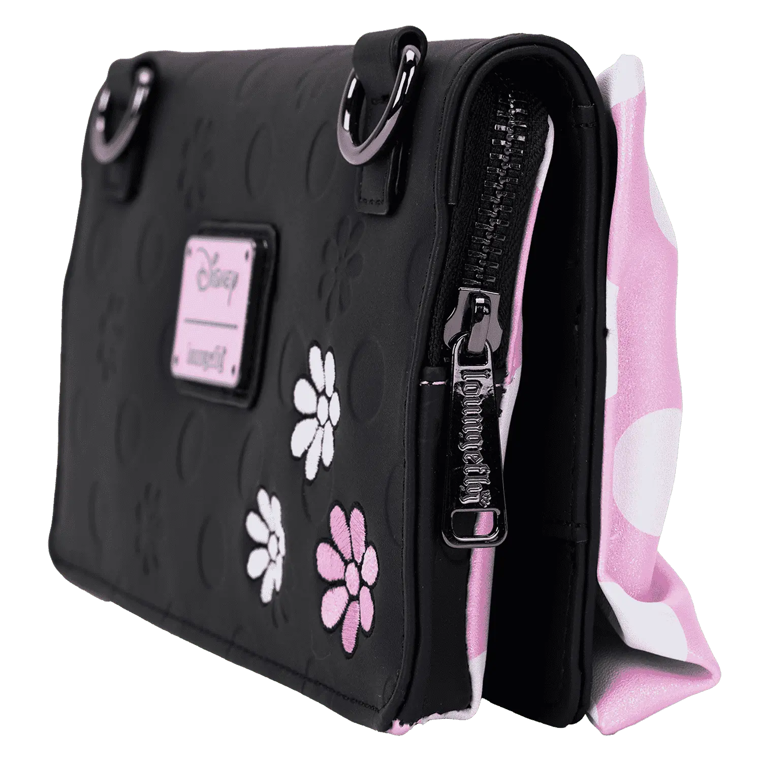 Minnie Mouse Floral Rock The Dots Clutch Crossbody Bag - Image 7